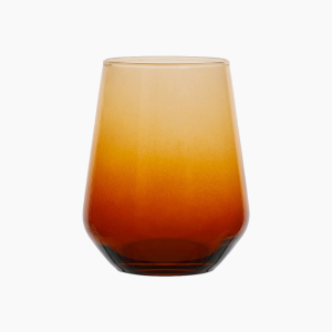 AMBER WATER GLASS 42CL